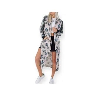 Adidas Originals x Farm Track  Maxi Jacket Long Palm Tree Women's Medium